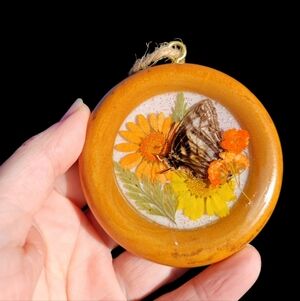 Handcrafted Floral Butterfly Ornament